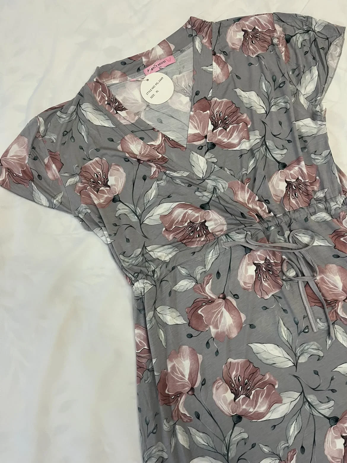 Robe Longue Fleurie Portefeuille - Robe d'Été Ceinture Nouée – Image 5
