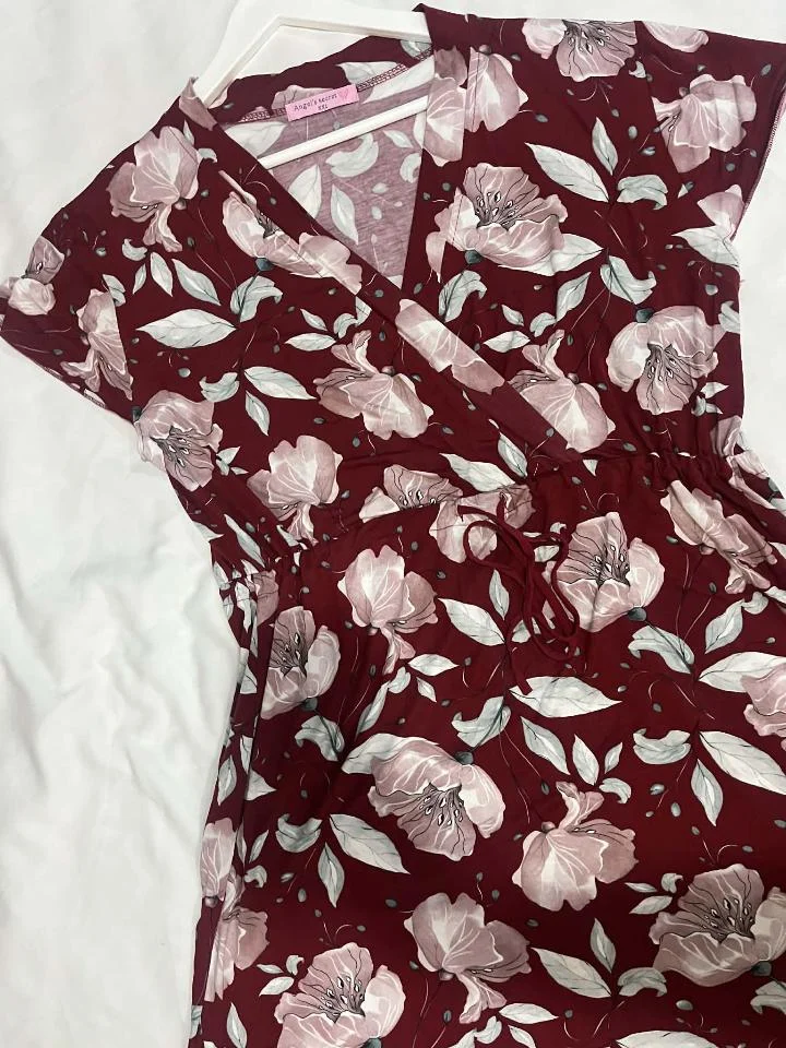 Robe Longue Fleurie Portefeuille - Robe d'Été Ceinture Nouée – Image 7