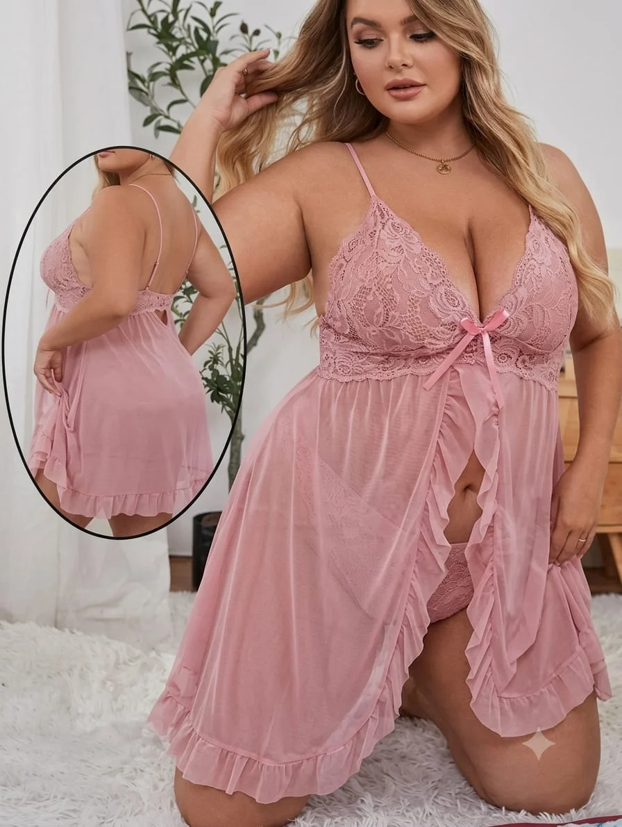 Nuisette Dentelle Grande Taille - Lingerie Femme